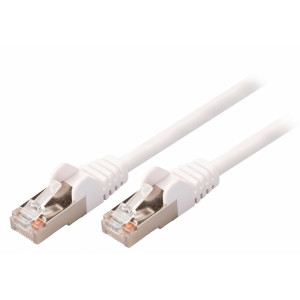 SF/UTP CAT5e síťový kabel zástrčka – zástrčka 0.25 m bílý