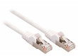 SF/UTP CAT5e síťový kabel zástrčka – zástrčka 0.25 m bílý