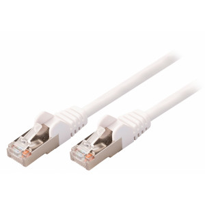 SF/UTP CAT5e síťový kabel zástrčka – zástrčka 5.00 m bílý