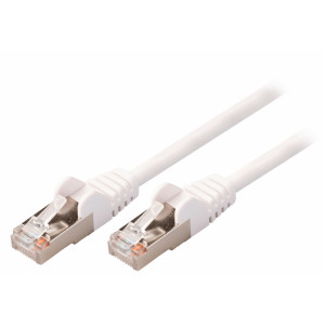SF/UTP CAT5e síťový kabel zástrčka – zástrčka 1.50 m bílý