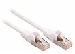 SF/UTP CAT5e síťový kabel zástrčka – zástrčka 1.50 m bílý