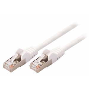 SF/UTP CAT5e síťový kabel zástrčka – zástrčka 15.0 m bílý