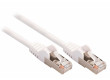 SF/UTP CAT5e síťový kabel zástrčka – zástrčka 15.0 m bílý