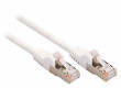 SF/UTP CAT5e síťový kabel zástrčka – zástrčka 3.00 m bílý