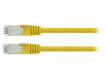 SF/UTP CAT5e síťový kabel zástrčka – zástrčka 0.25 m žlutý