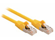 SF/UTP CAT5e síťový kabel zástrčka – zástrčka 5.00 m žlutý