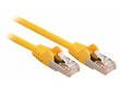 SF/UTP CAT5e síťový kabel zástrčka – zástrčka 10.0 m žlutý