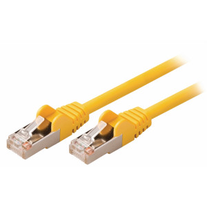 SF/UTP CAT5e síťový kabel zástrčka – zástrčka 1.50 m žlutý