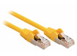 SF/UTP CAT5e síťový kabel zástrčka – zástrčka 15.0 m žlutý