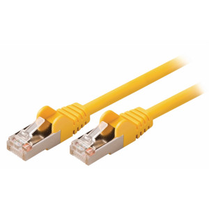 SF/UTP CAT5e síťový kabel zástrčka – zástrčka 2.00 m žlutý