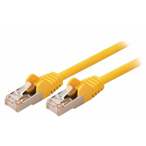 SF/UTP CAT5e síťový kabel zástrčka – zástrčka 3.00 m žlutý
