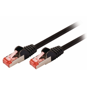 SF/FTP CAT6 síťový kabel zástrčka – zástrčka 1.50 m černý