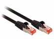 SF/FTP CAT6 síťový kabel zástrčka – zástrčka 1.50 m černý