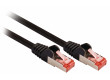 SF/FTP CAT6 síťový kabel zástrčka – zástrčka 2.00 m černý
