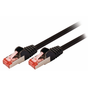 SF/FTP CAT6 síťový kabel zástrčka – zástrčka 3.00 m černý