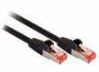 SF/FTP CAT6 síťový kabel zástrčka – zástrčka 30.0 m černý