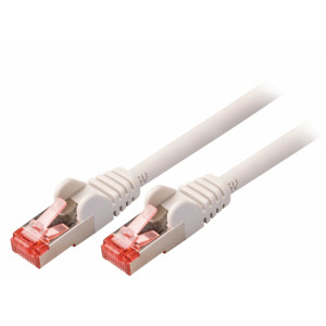 SF/FTP CAT6 síťový kabel zástrčka – zástrčka 10.0 m šedý