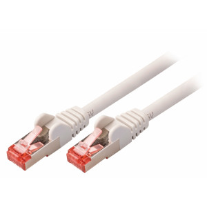 SF/FTP CAT6 síťový kabel zástrčka – zástrčka 3.00 m šedý