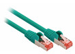 SF/FTP CAT6 síťový kabel zástrčka – zástrčka 0.50 m zelený