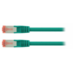 SF/FTP CAT6 síťový kabel zástrčka – zástrčka 10.0 m zelený