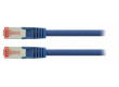 SF/FTP CAT6 síťový kabel zástrčka – zástrčka 0.25 m modrý