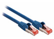 SF/FTP CAT6 síťový kabel zástrčka – zástrčka 10.0 m modrý