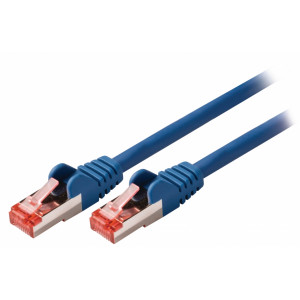 SF/FTP CAT6 síťový kabel zástrčka – zástrčka 1.50 m modrý