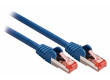 SF/FTP CAT6 síťový kabel zástrčka – zástrčka 15.0 m modrý