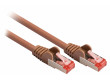SF/FTP CAT6 síťový kabel zástrčka – zástrčka 10.0 m brown