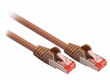 SF/FTP CAT6 síťový kabel zástrčka – zástrčka 2.00 m brown