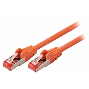 SF/FTP CAT6 síťový kabel zástrčka – zástrčka 0.15 m oranžový
