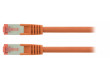 SF/FTP CAT6 síťový kabel zástrčka – zástrčka 0.15 m oranžový