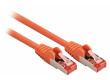 SF/FTP CAT6 síťový kabel zástrčka – zástrčka 1.50 m oranžový