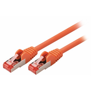 SF/FTP CAT6 síťový kabel zástrčka – zástrčka 2.00 m oranžový