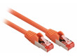 SF/FTP CAT6 síťový kabel zástrčka – zástrčka 7.50 m oranžový