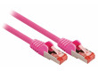 SF/FTP CAT6 síťový kabel zástrčka – zástrčka 0.15 m fialový
