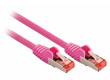 SF/FTP CAT6 síťový kabel zástrčka – zástrčka 0.25 m fialový