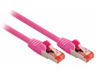 SF/FTP CAT6 síťový kabel zástrčka – zástrčka 1.00 m fialový