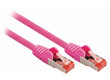 SF/FTP CAT6 síťový kabel zástrčka – zástrčka 15.0 m fialový