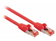 SF/FTP CAT6 síťový kabel zástrčka – zástrčka 0.50 m červený