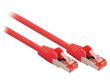 SF/FTP CAT6 síťový kabel zástrčka – zástrčka 20.0 m červený