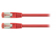 SF/FTP CAT6 síťový kabel zástrčka – zástrčka 30.0 m červený