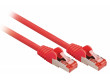 SF/FTP CAT6 síťový kabel zástrčka – zástrčka 7.50 m červený