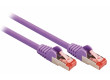 SF/FTP CAT6 síťový kabel zástrčka – zástrčka 0.50 m růžový