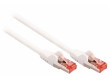 SF/FTP CAT6 síťový kabel zástrčka – zástrčka 0.15 m bílý