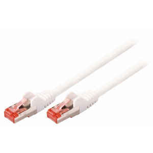 SF/FTP CAT6 síťový kabel zástrčka – zástrčka 0.25 m bílý
