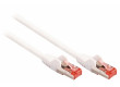 SF/FTP CAT6 síťový kabel zástrčka – zástrčka 0.25 m bílý