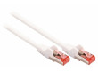 SF/FTP CAT6 síťový kabel zástrčka – zástrčka 1.00 m bílý