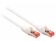 SF/FTP CAT6 síťový kabel zástrčka – zástrčka 15.0 m bílý