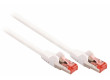 SF/FTP CAT6 síťový kabel zástrčka – zástrčka 30.0 m bílý